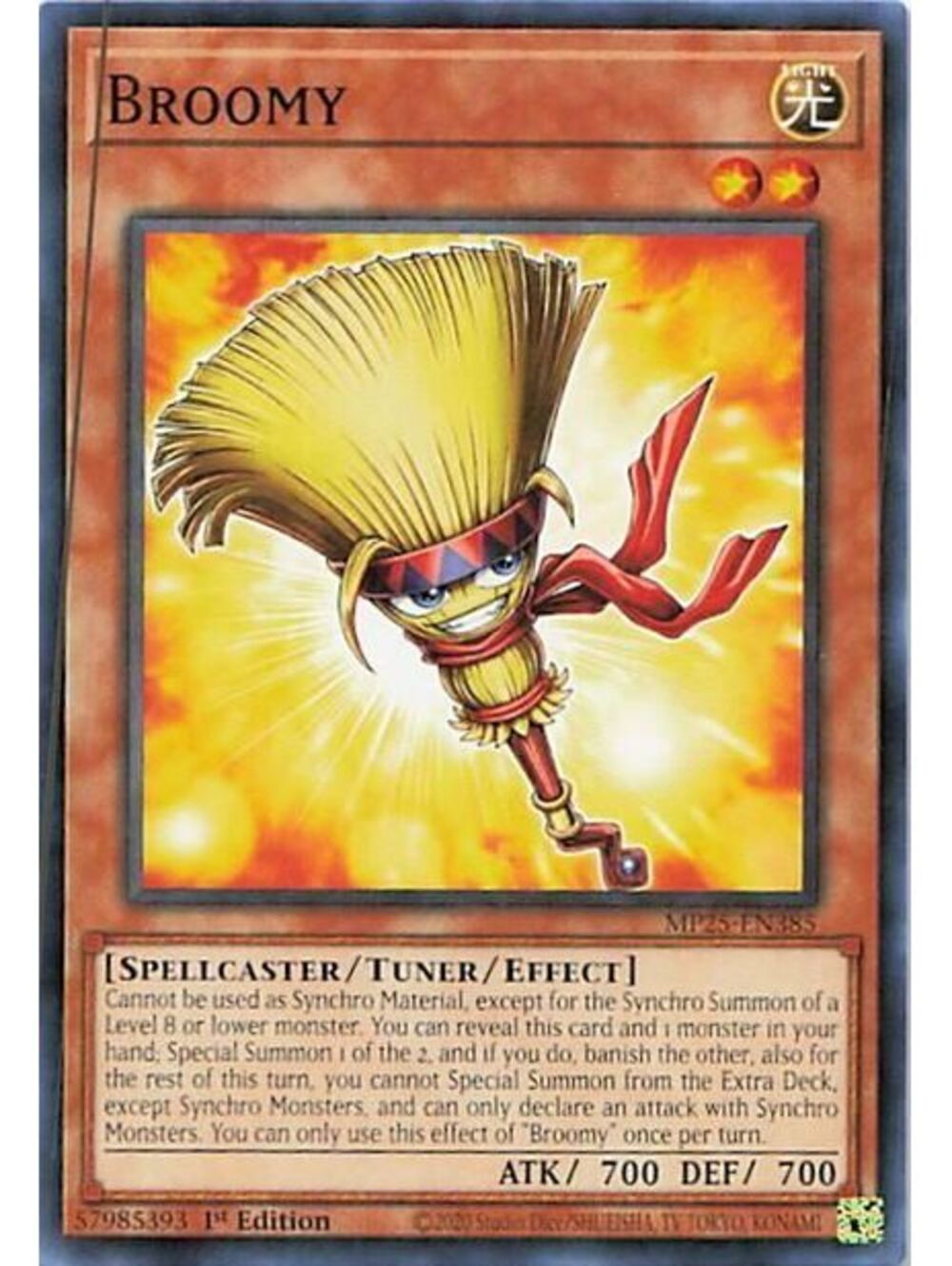 Yu-Gi-Oh! TCG 2024 Broomy NM INFO